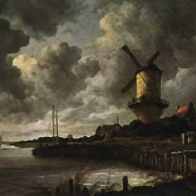 Binnen korenmolen / Molen van Ruisdael te Wijk bij  Duurstede